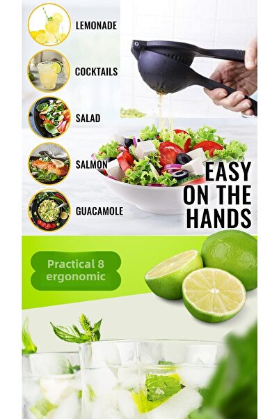 Amentes Real Cast Citrus Lemon Squeezer Multi-Purpose Lemon Squeezer