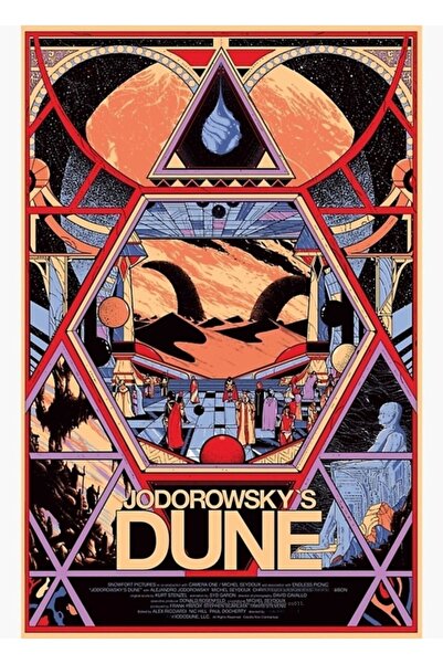 Universal Fan Art Jodorowsky's Sand Hill Tablo Poster decorativ din lemn