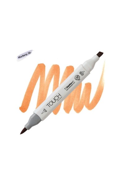 Shinhan Art Touch Twin Brush Pen : Double Sided Marker : Br111 Brown