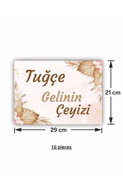 Partini Tasarlat Dowry Pendant Label - Sticker - 10 Pieces