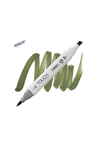 Shinhan Art قلم فرشاة Touch Twin: قلم تحديد مزدوج الجوانب: Gy231 Seaweed Green