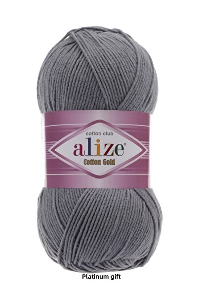 Alize 5 bucăți bumbac auriu 87 fire tricotate manual vestă cardigan fire eșar...