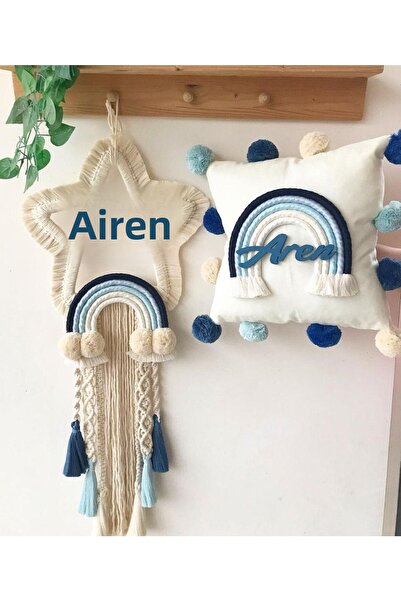 Cleopatra Dekorasyon Макраме декорация за врата и държач за бижута, комплект ...