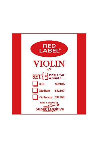 Super Sensitive Red Label a 3 4 Violin Single String 1Ss2105-A