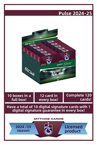 Trabzonspor Pulse Footballer Cards 2024/25 - Full Box