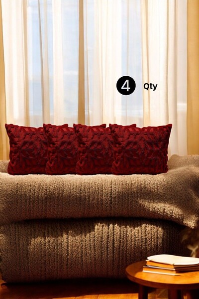 Mislina Home Claret Red Ethnic Dsn Bohemian 4 τεμαχίων Διακοσμητική Κλειδαριά...