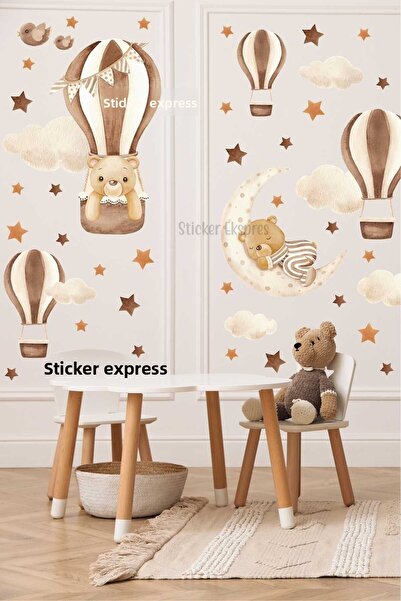 Sticker Ekspres Set de autocolante de perete pentru camera copiilor ursuleți ...