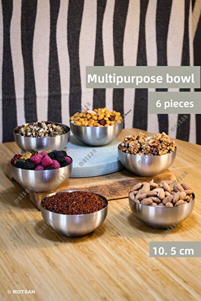 NORREN طقم طبقات تقديم الحلويات من الفولاذ المقاوم للصدأ مكون من 6 قطع |   وع...