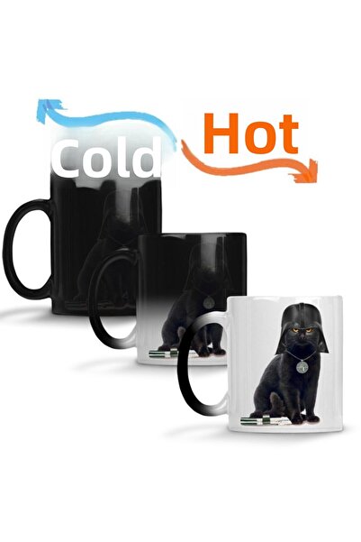 Baskı Dükkanı كوب كات ستار وورز كات فيدر ماجيك كوب بورسلين