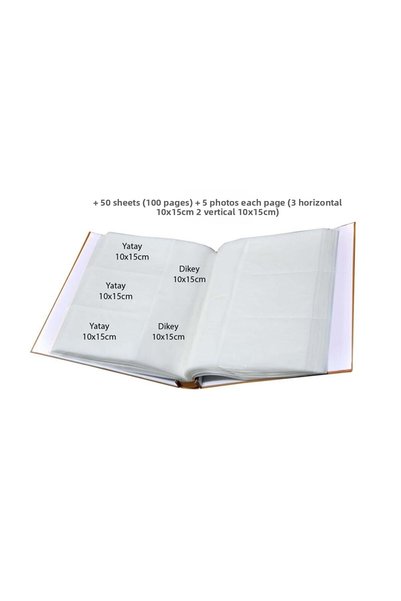 Rabsev 10X15Cm 500 Photo Capacity Boxed Floral Pattern Luxury Offset Photo Album