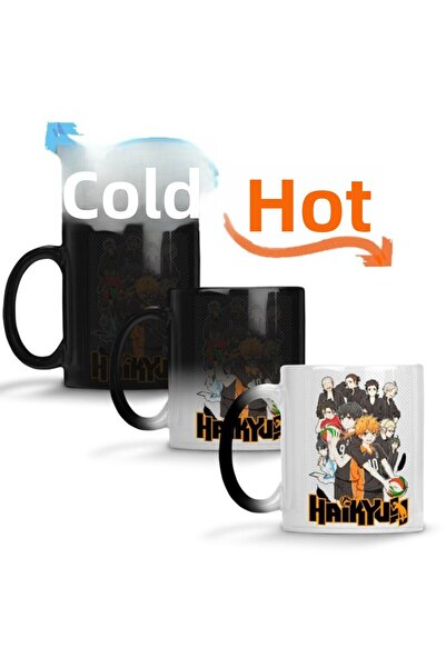 Baskı Dükkanı Haikyuu Karasuno Hinata Anime Magic Mug Cup Porcelain