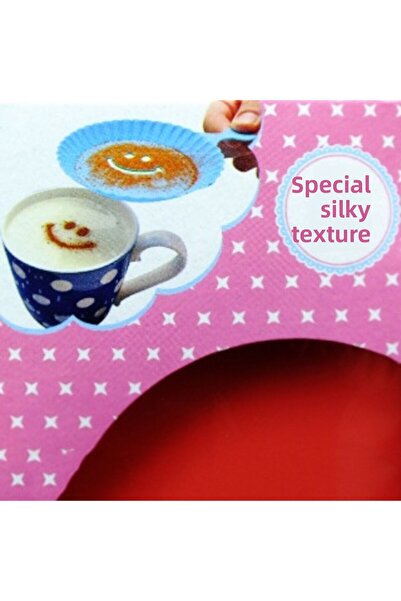 FırsatYeri 6 Pieces Colorful Sweet Cake Salep Coffee Decorative Template Set