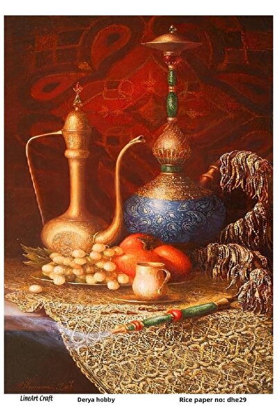 LİNEART DHE29- 29X42cm نموذج ورق تزيين الأرز