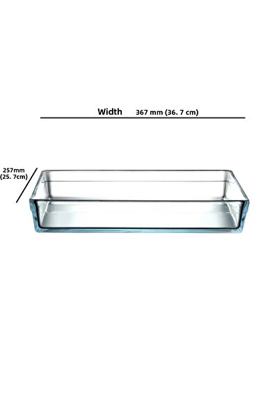 Paşabahçe 4-Piece Borcam Premium Rectangular Oven Dish - Tray - 4350cc