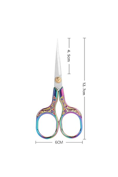 Choice Multicolor 1PC Stainless Steel Vintage Scissors Sewing Fabric Cutter Embroidery Tailor Thread Scisso