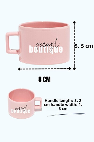 giftkonsept First of All I'M a Delight 2 Printed Funny Personality Square Cup with Handle Pink Mug Cup