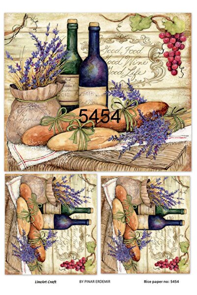 LİNEART ورق ديكوباج نحاسي Lineart 29X42 رقم: L5454