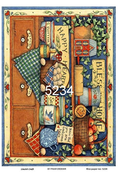 LİNEART ورق ديكوباج نحاسي Lineart رقم: L5234 - 29x42 سم