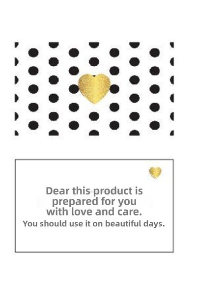 Fa Etiket Thank You Card - Product Label