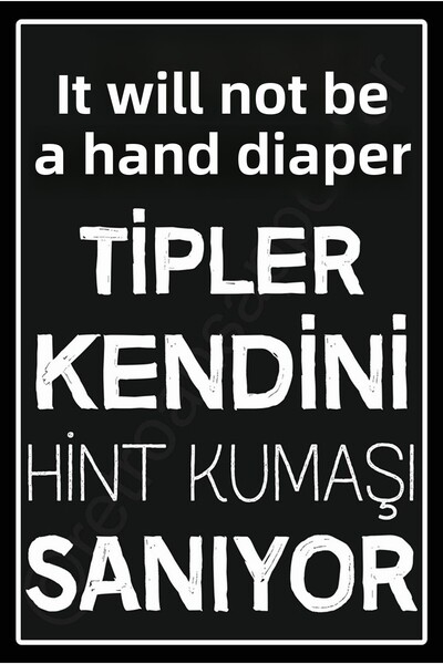 hediyeniburadabul Γραπτή ρετρό ξύλινη αφίσα