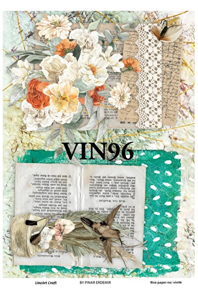 LİNEART VIN96- ورق تزيين نحاسي مقاس 29 × 42 سم