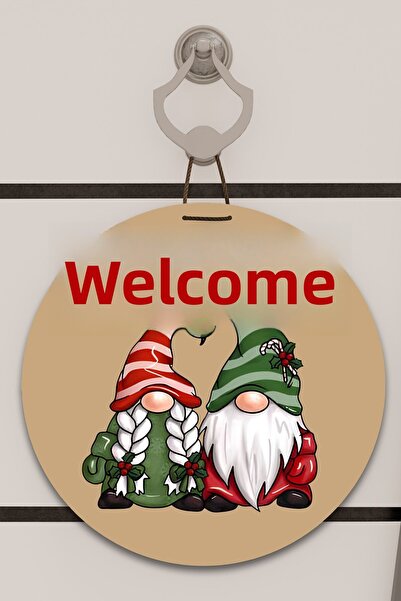 Dormot Home Decor de ușă cu model dublu de pitici, decor de perete, imprimare...