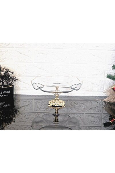 atabey home 25 cm Square Gold Leg Casting Placemat - with Small Compartments, Presentation Holder and Breakfast Cookie