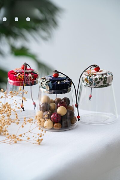 ACAR فايرو 3 قطع برطمان زجاجي بغطاء - 300 مل