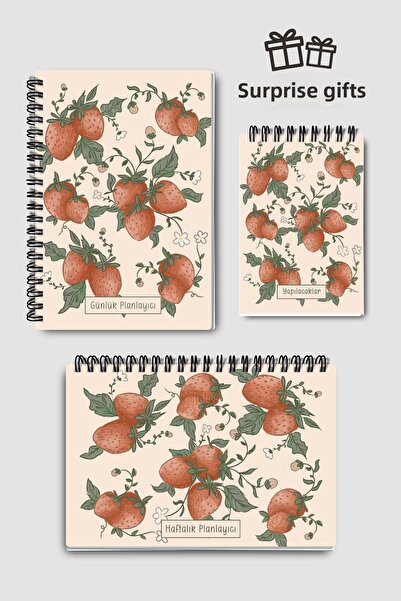 Eldesen Tasarım مجموعة التخطيط المكونة من 3 قطع - مخطط يومي وأسبوعي، قائمة ال...