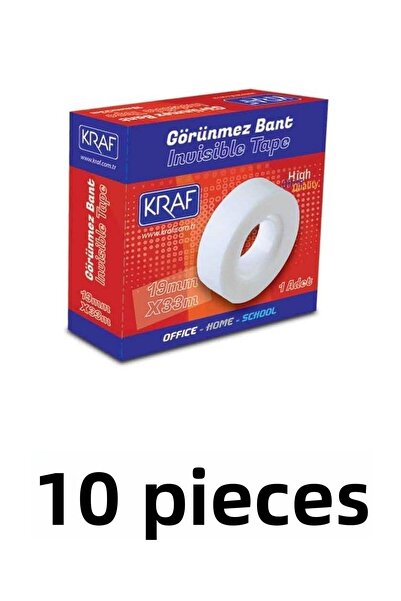 KRAF 10Pcs 19mm X 33 Meters Invisible Tape Tracing Tape