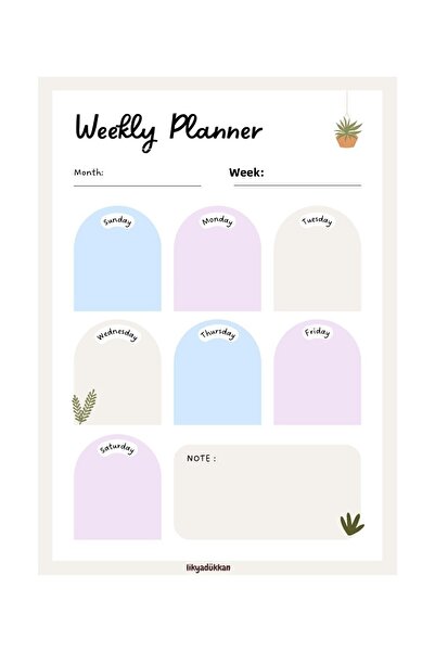 LikyaDükkan Bloc de note Memopad Pull Tear Dimensiune A4 50 de coli