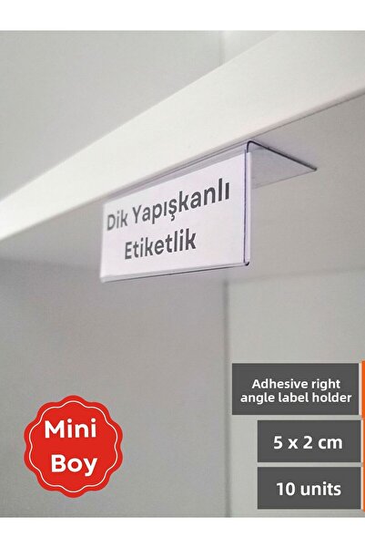 Şeffaf Etiket 10 τεμάχια PVC θήκη ετικετών για το μπροστινό μέρος του ραφιού,...