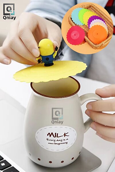 QNİAY Silicone Heat Protector Cup Cover 1Pcs Silicone Shaped Mug Cover Cute Cup Covers