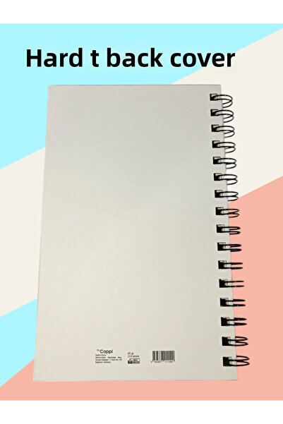 BY CAPPİ دفتر ملاحظات ثلاثي الأبعاد من مادة PVC مقاس 14 × 21 مزين بالترتر اللامع 224 صفحة من سلسلة Ivory Premium