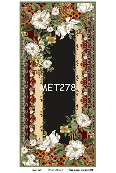 LİNEART ورق ديكوباج نحاسي لاصق 30x60 سم رقم: MET278