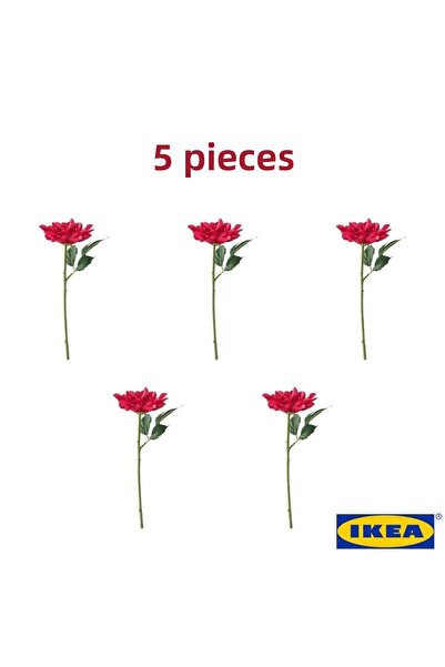 IKEA Floare artificială SMYCKA, 30 cm, trandafir, interior/exterior, plantă artificială, 5 buc.