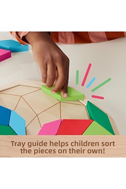 STOREMAX لغز متعدد الألوان HXT94 خشبي ماندالا نمط السعر الملحق Lv 224120