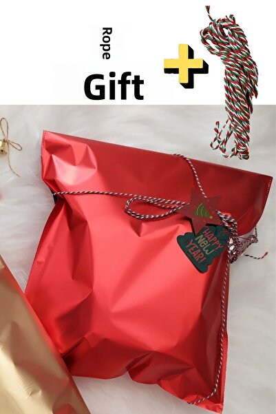 Dekals Set of 2 String 25x35 Red Adhesive Metallized Bag Metallic Red Pack 10 Pieces