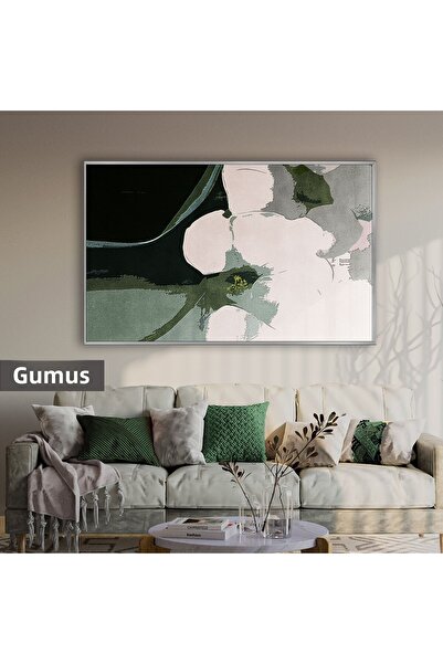 Harikabirev HARİKABİREV |   MODEL DE FLORI ABSTRACTE ÎN TON VERDE (DAISY) | T...