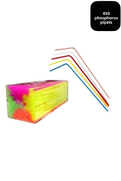 CocoVia طقم شفاطات مكون من 450 قطعة من شفاطات الأسيتات الفوسفورية (عبوة من قط...