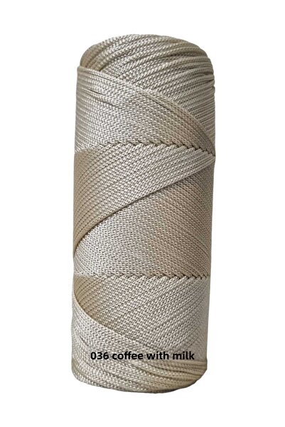 erdoğan hobi Polyester Macrame Thread 200gr Macrame Thread Bag Thread Runner Thread Knitting Thread No4 - 1.4mm Macrame Thread