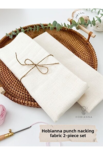 Hobianna Set de 2 țesături pentru broderie Punch