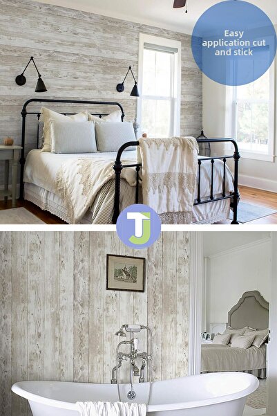 Technojet Self-Adhesive Wood Look Wall Cabinet Table Kitchen Countertop Veneer 45cmX100cm