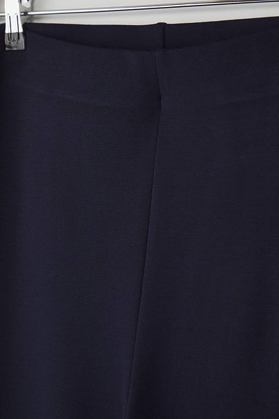 Trendyol Curve Navy Blue Slimming High Waist Flare/Spanish Leg Knitted Plus Size Trousers Tbbss24Ar00033