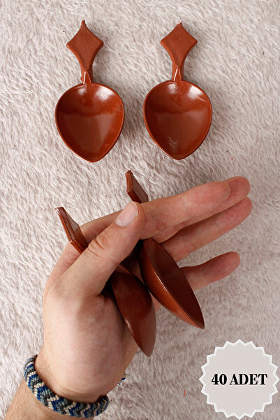 Mortex Kısa Saplı Oyun Kaşığı 40'lı - Kına, Düğün, Halk Oyunları, Gösteri, Plastik Tahta Kaşık