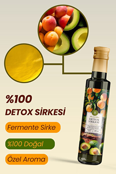 Mim and More Detox Sirkesi - Doğal Fermantasyon, %100 Doğal, Katkısız, 250 ml