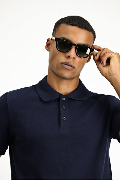 Kiğılı Сlim Fit вузький крій бавовняна футболка з поло коміром