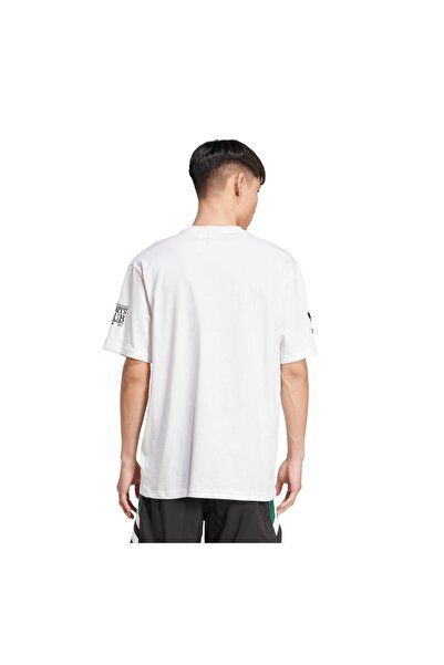 adidas JX3065-E 90S Football Graphic Tee Ανδρικό T-Shirt Λευκό