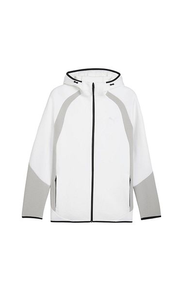 Puma 688231-02 Evostripe Fz Hoodie Dk Jachetă pentru bărbați, albă