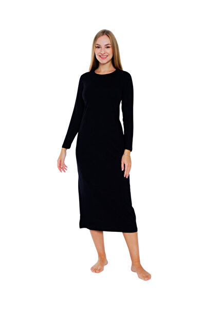 Newteam Modal O-Neck Long Sleeve Dress